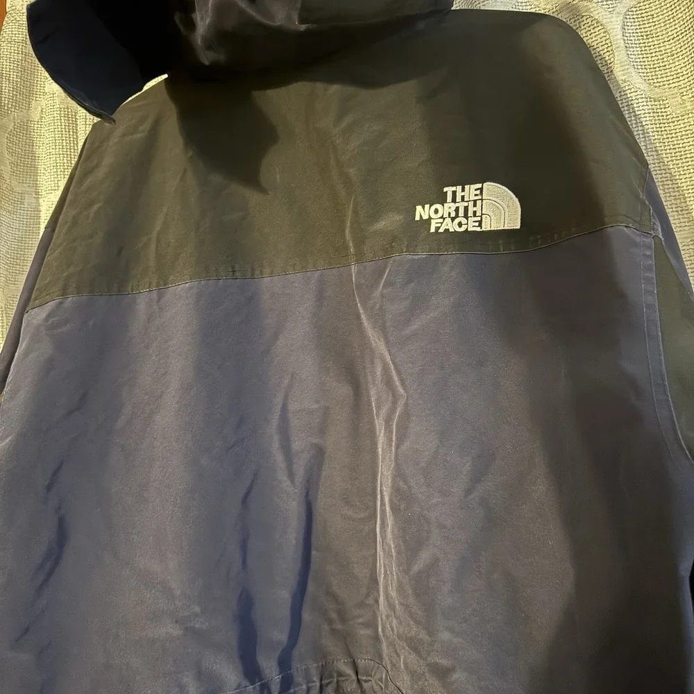 Vtg 1990s The North Face Goretex Navy Blue/Black Rain Jacket - Men's XL READ*‎